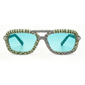 Sage & Slate Woven Aviator Sunglasses