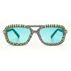 Sage & Slate Woven Aviator Sunglasses
