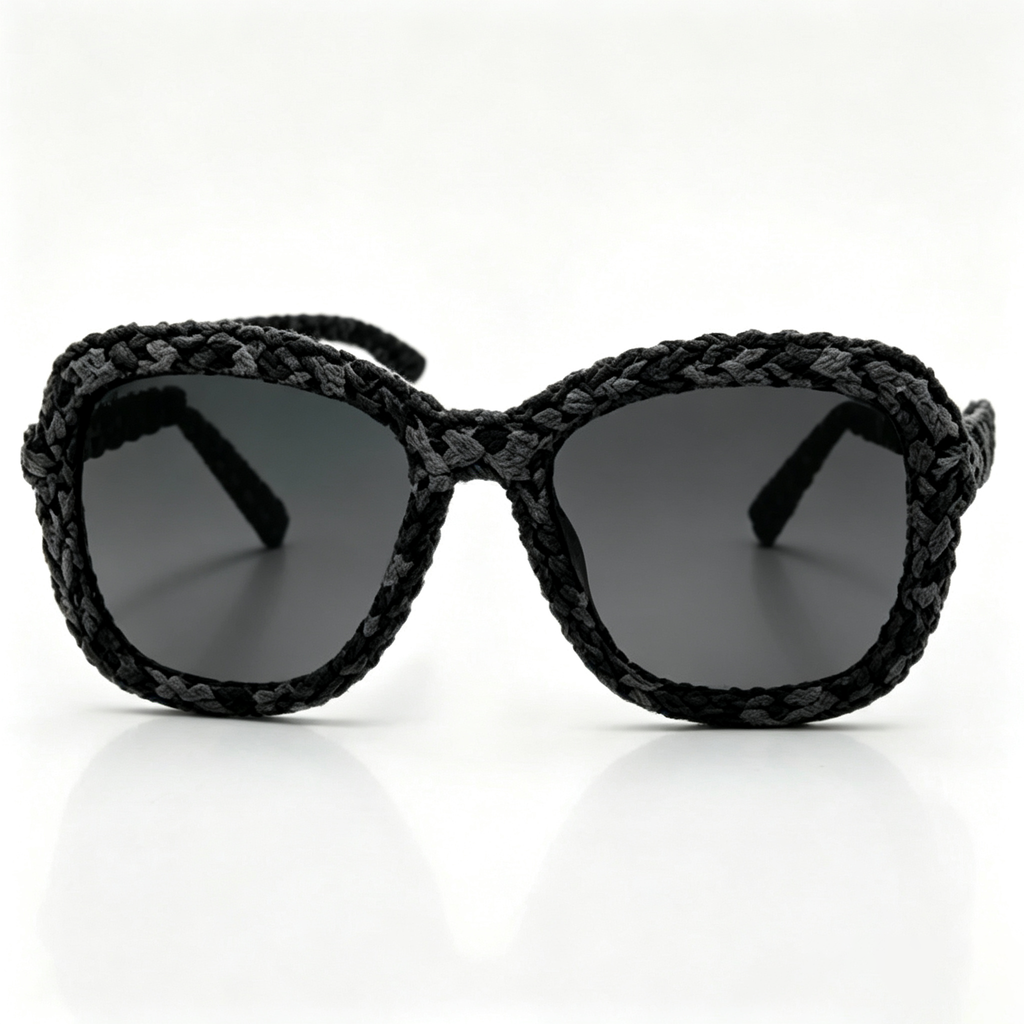 Obsidian Braided Statement Sunglasses