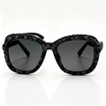 Obsidian Braided Statement Sunglasses