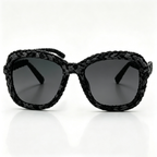 Obsidian Braided Statement Sunglasses
