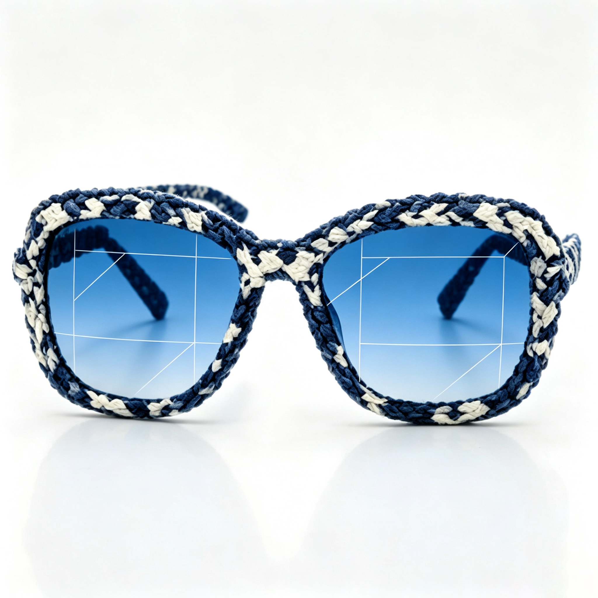 Nautical Weave Statement Sunglasses
