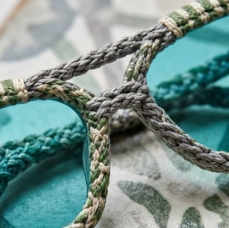 Sage & Slate Woven Aviator Sunglasses