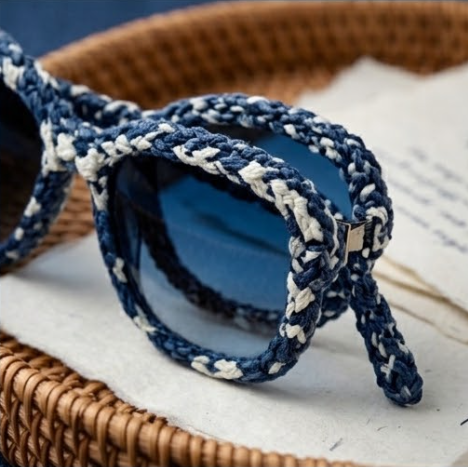 Nautical Weave Statement Sunglasses