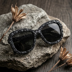 Obsidian Braided Statement Sunglasses