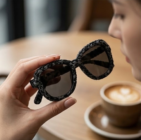 Obsidian Braided Statement Sunglasses