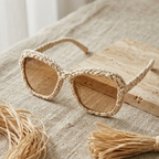 Sandstone Braided Statement Sunglasses