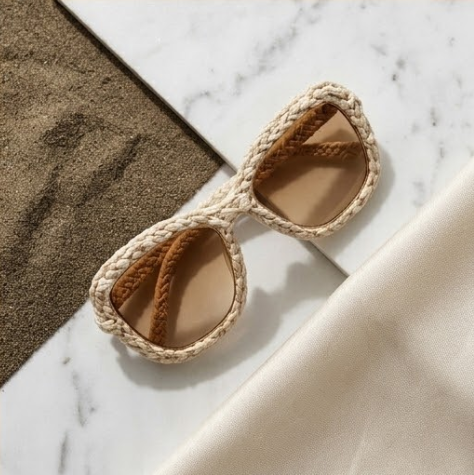 Sandstone Braided Statement Sunglasses